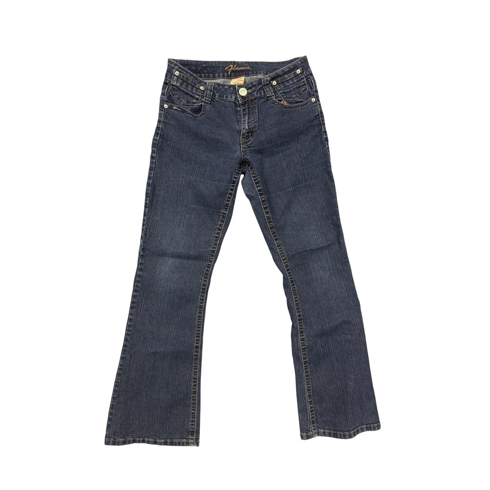 Flavour By Bubblegum Jeans Womens Juniors 12 Blue Medium Wash Bootcut Stretch